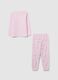 Pink fleece pyjamas for girls_1