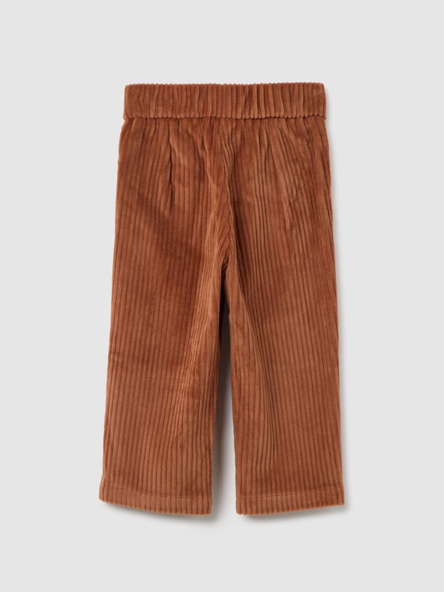 Brown paper bag trousers for girls_1