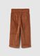 Brown paper bag trousers for girls_1