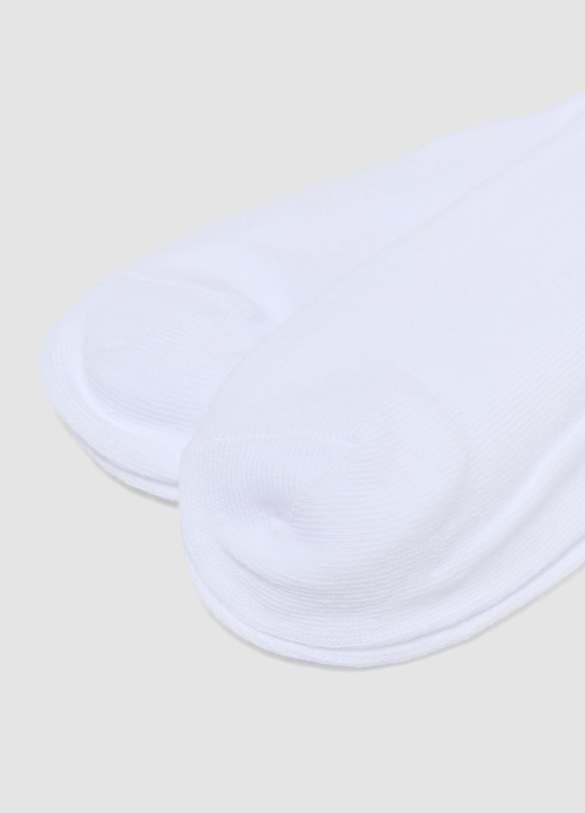 5-pack of white organic cotton socks