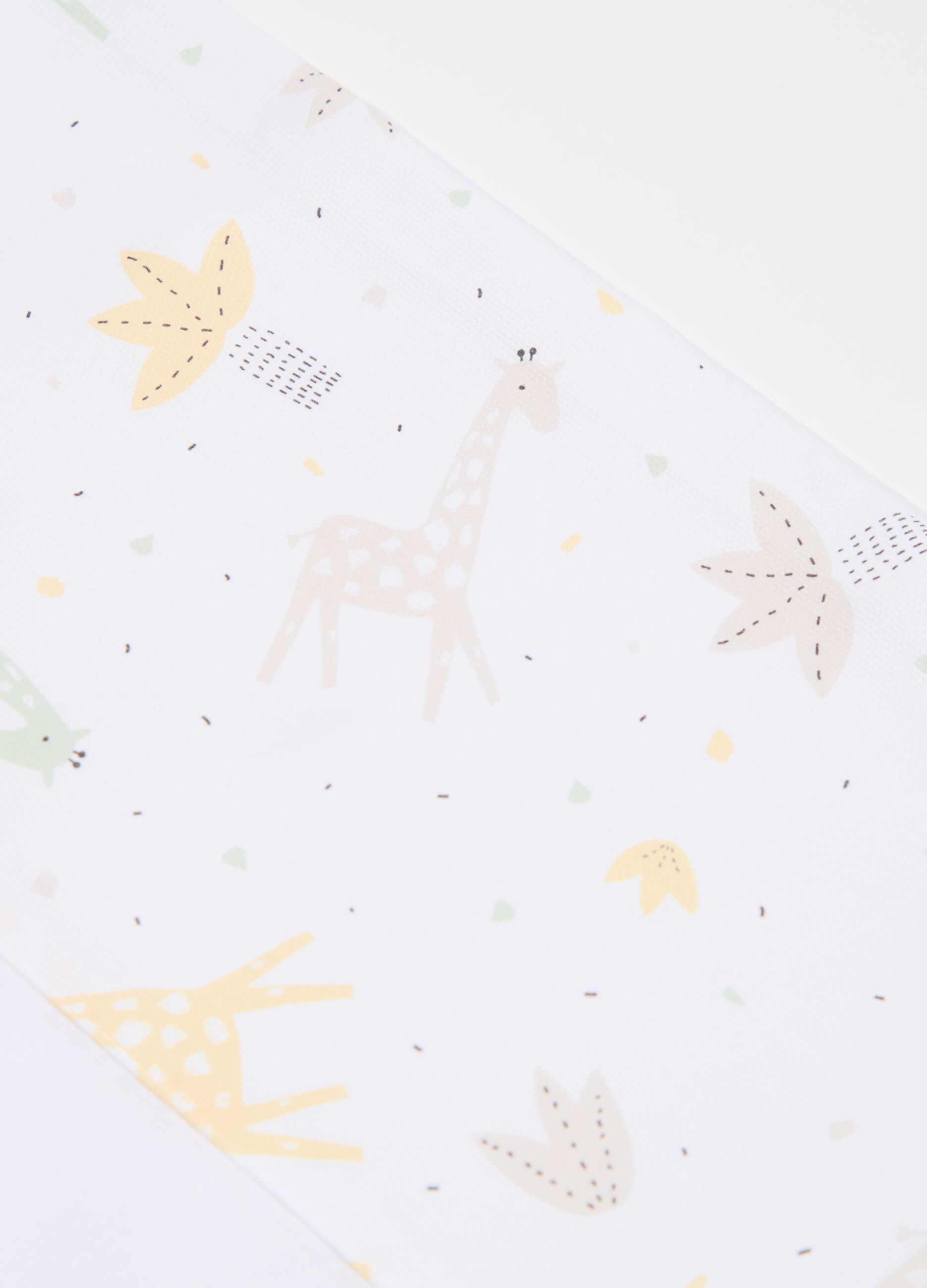Tris culla in cotone con stampa giraffe