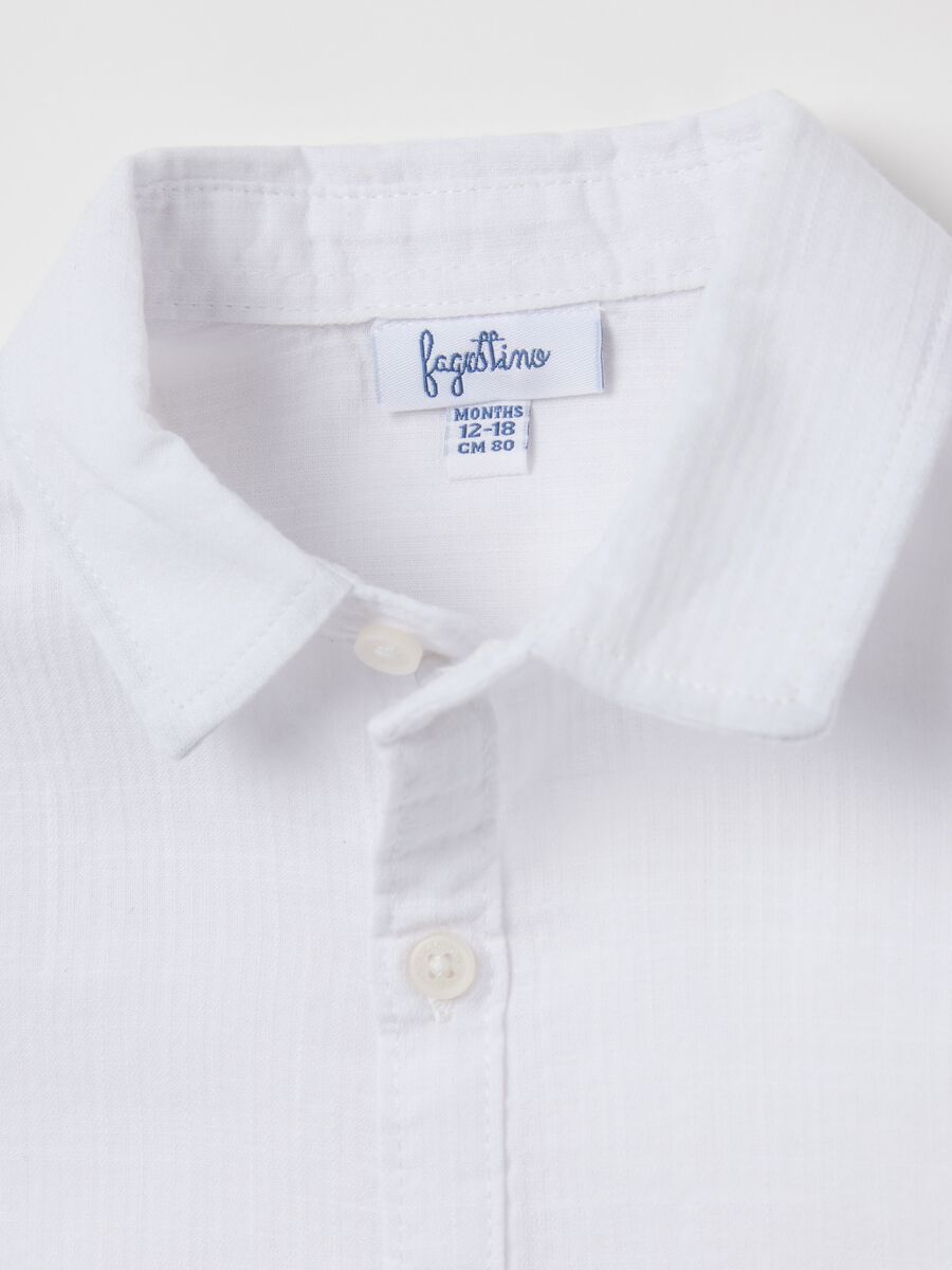 White shirt in cotton canvas_3