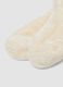 Calzini bianchi in tessuto elasticizzato effetto peluche_2