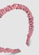 Cerchietto rigido rosa arricciato per capelli_2