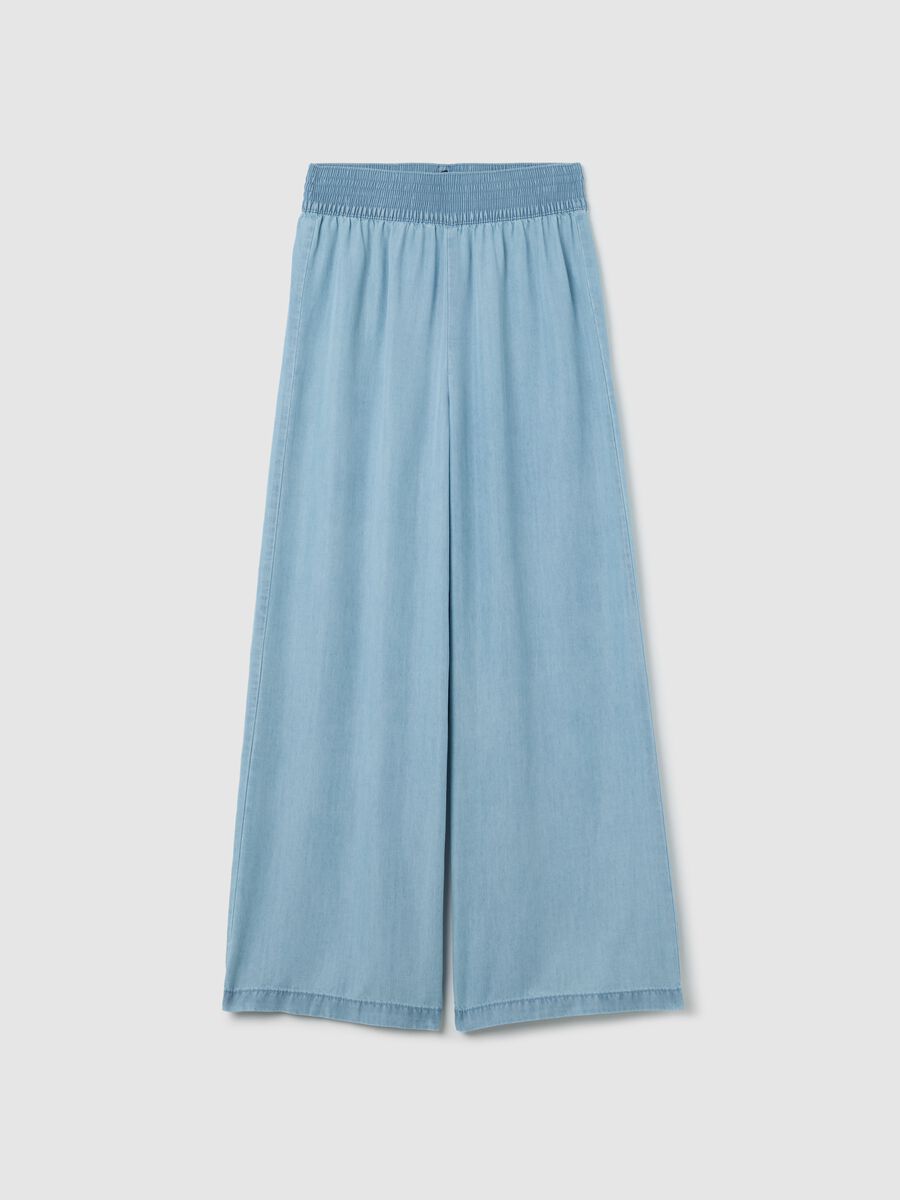 Wide-leg jeans in Lyocell_4