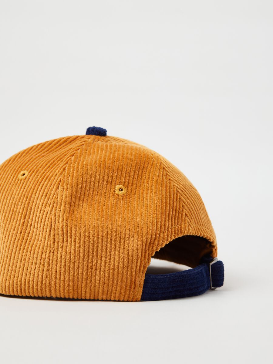 Baseball cap bicolore in corduroy_2