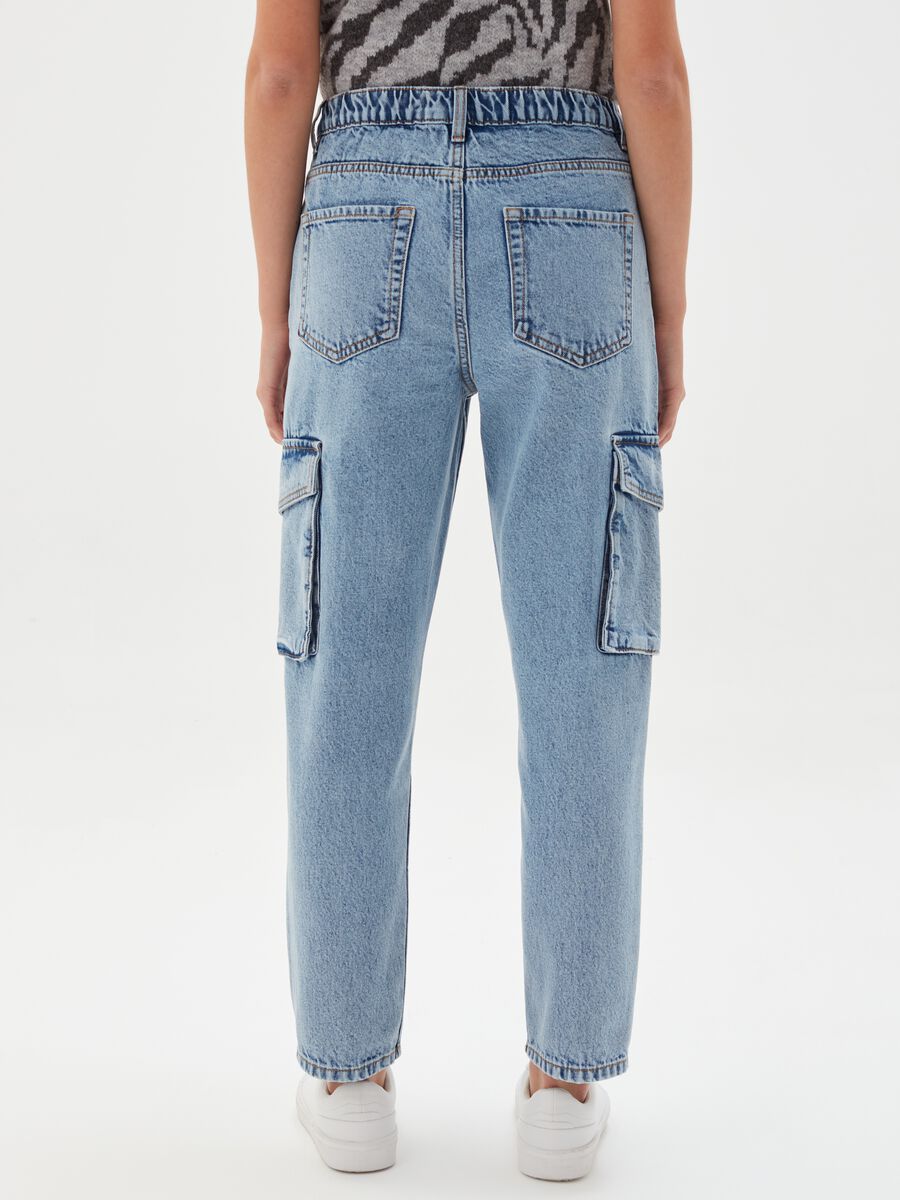 Jeans slouchy fit cargo acid wash_2