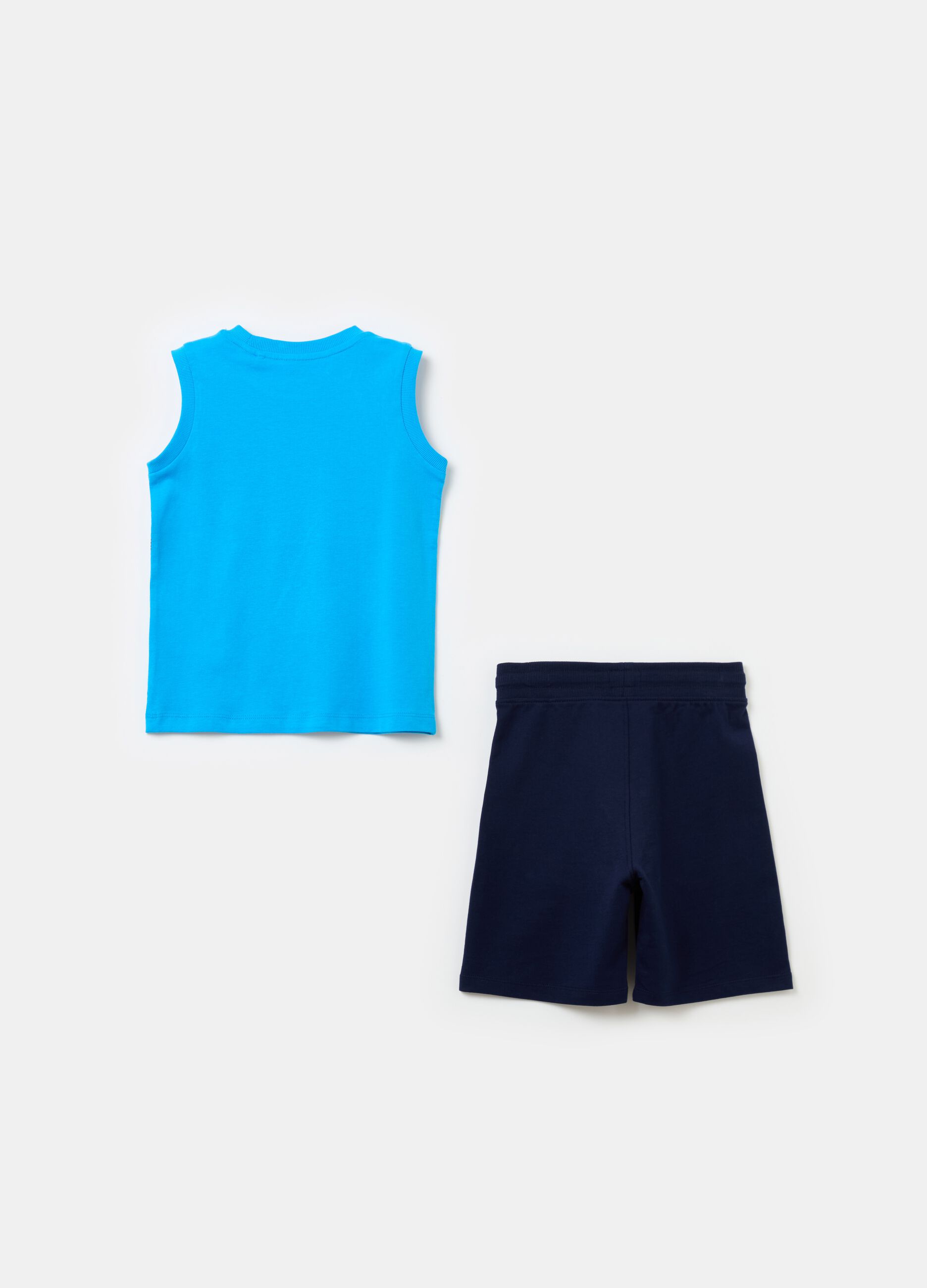 Jogging set in cotone con stampa