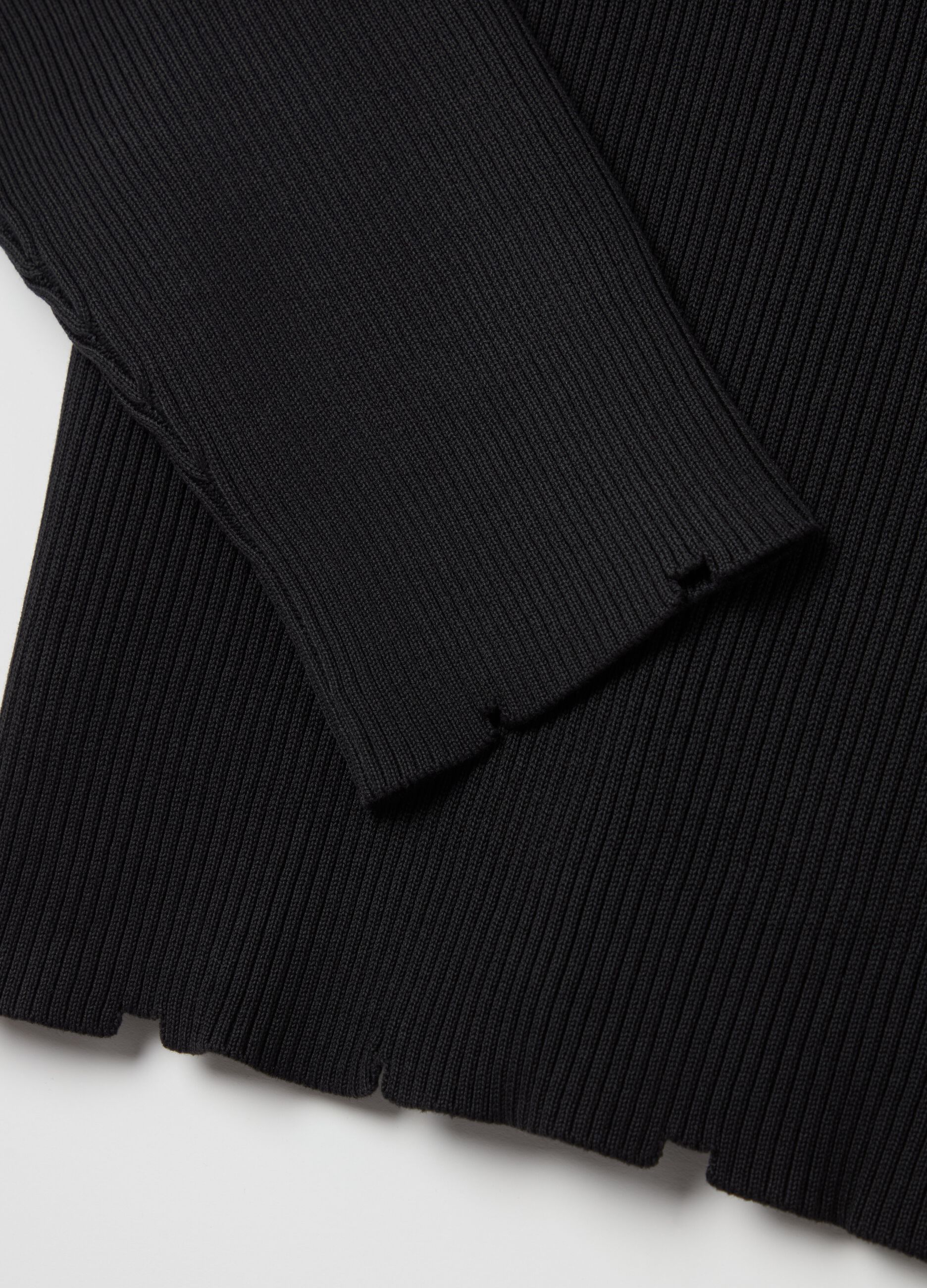 Light Knit Crewneck Black