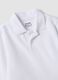 White long-sleeve polo shirt in pure organic cotton, regular fit, for boys_2