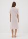 Pink pure viscose V-neck nightdress_3