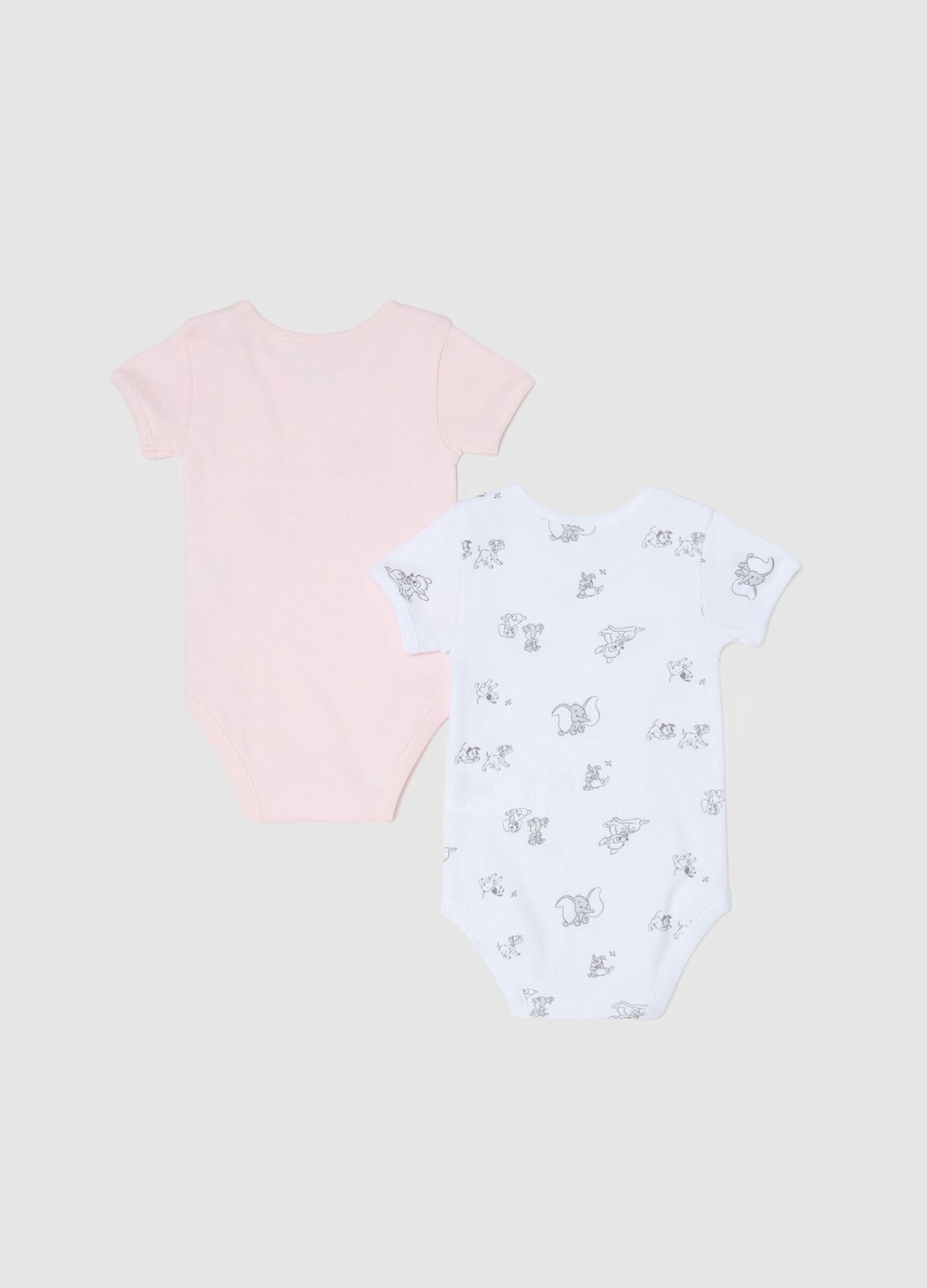 Two-pack short-sleeved bodysuits with Penny and Jewel print