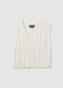 White Knitted Waistcoat_4