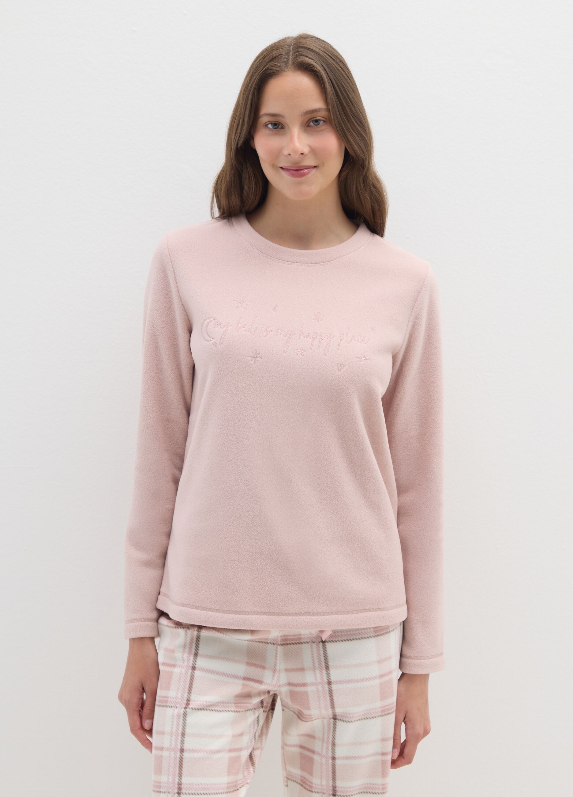 Pink Regular Fit Sweatshirt