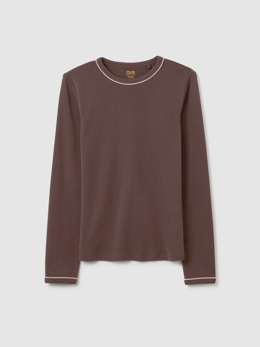 Brown pure cotton regular fit shirt_4