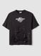 Black pure cotton T-shirt with Mario Kart print_4