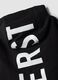 Black cotton-blend hooded zip hoodie_5