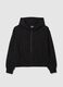 Girls' black pure cotton regular fit sweatshirt_3