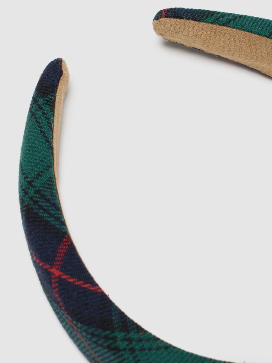 Cerchietto multicolor con motivo tartan_2