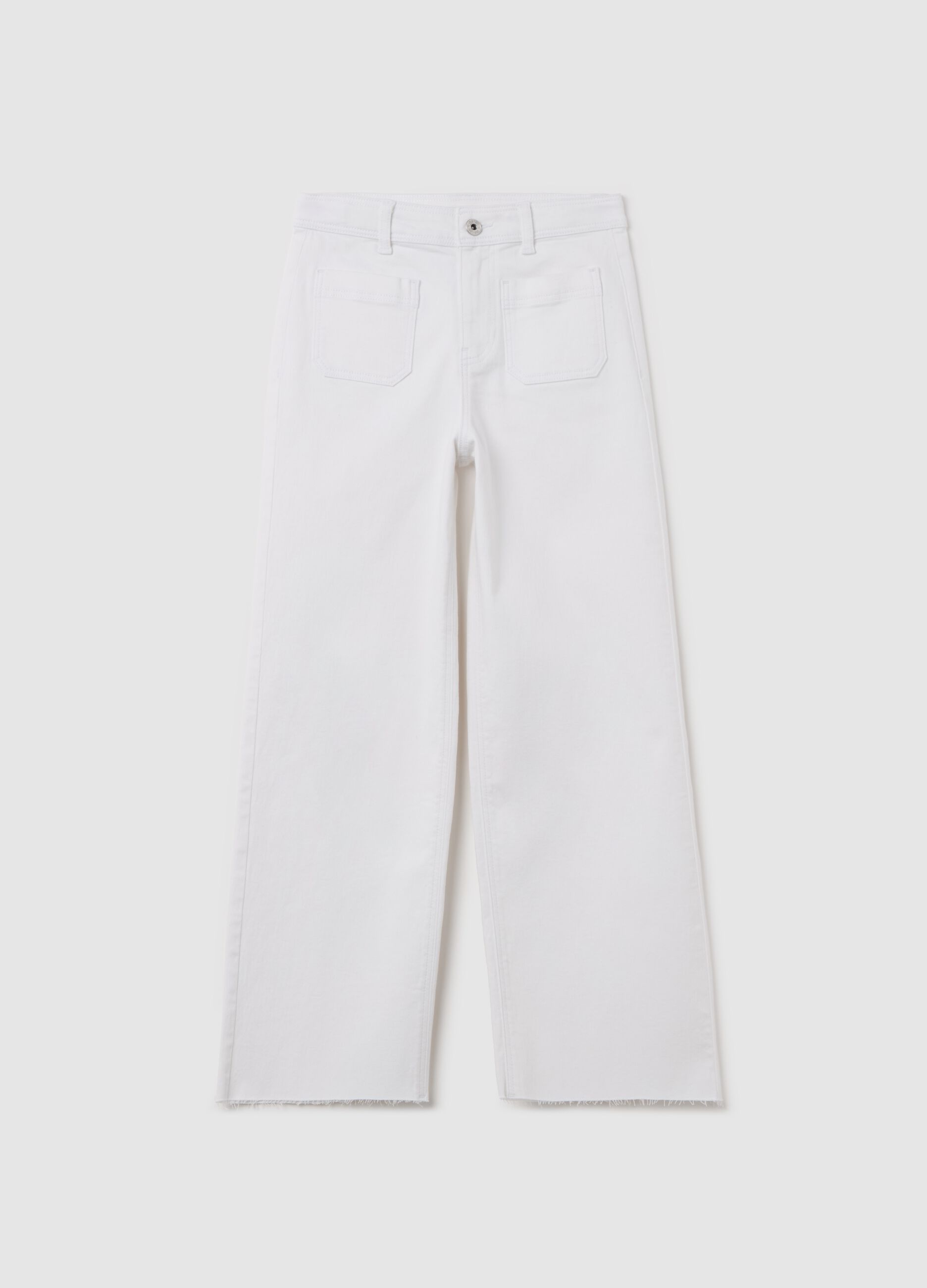 Wide-leg trousers with pockets