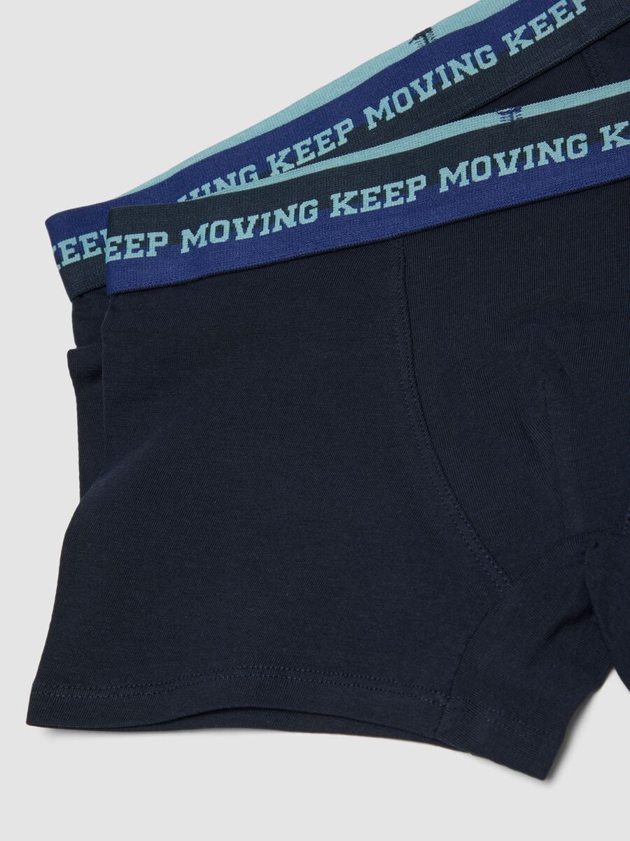 Tripack di boxer midi blu notte in cotone organico elasticizzato_3
