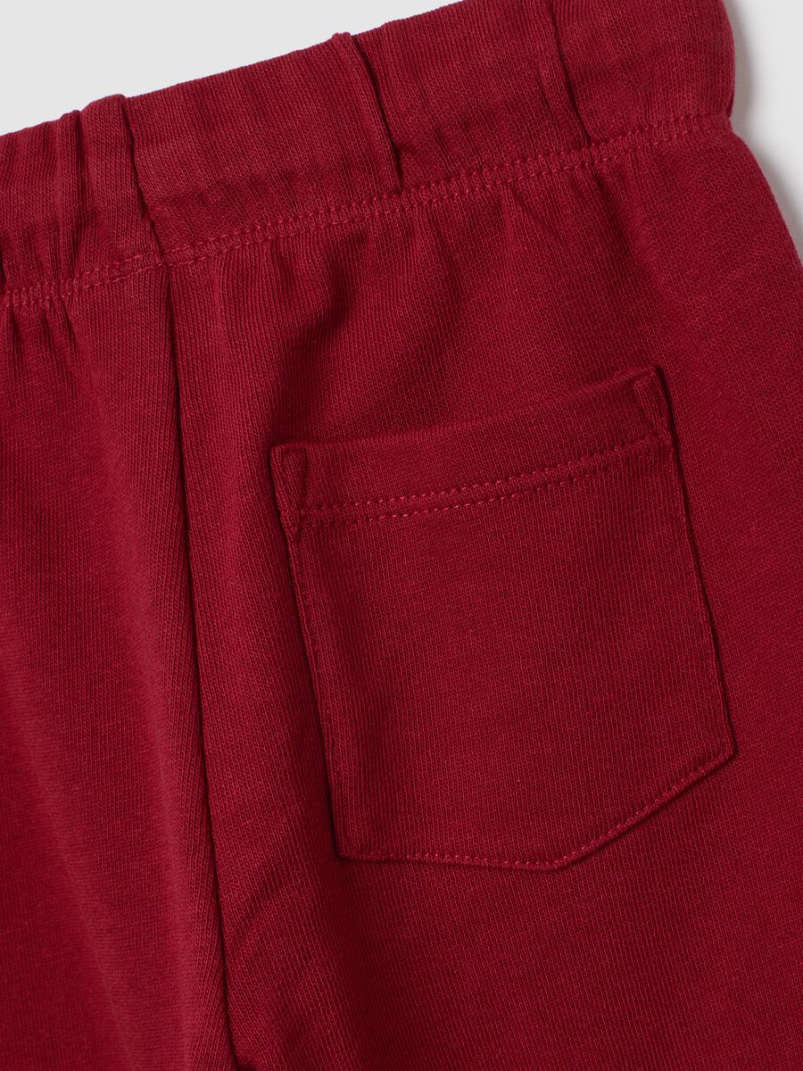 Multicolor regular fit baby trousers twin pack in pure cotton_3