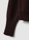 Brown crew neck sweater in pure cashmere, regular fit_5
