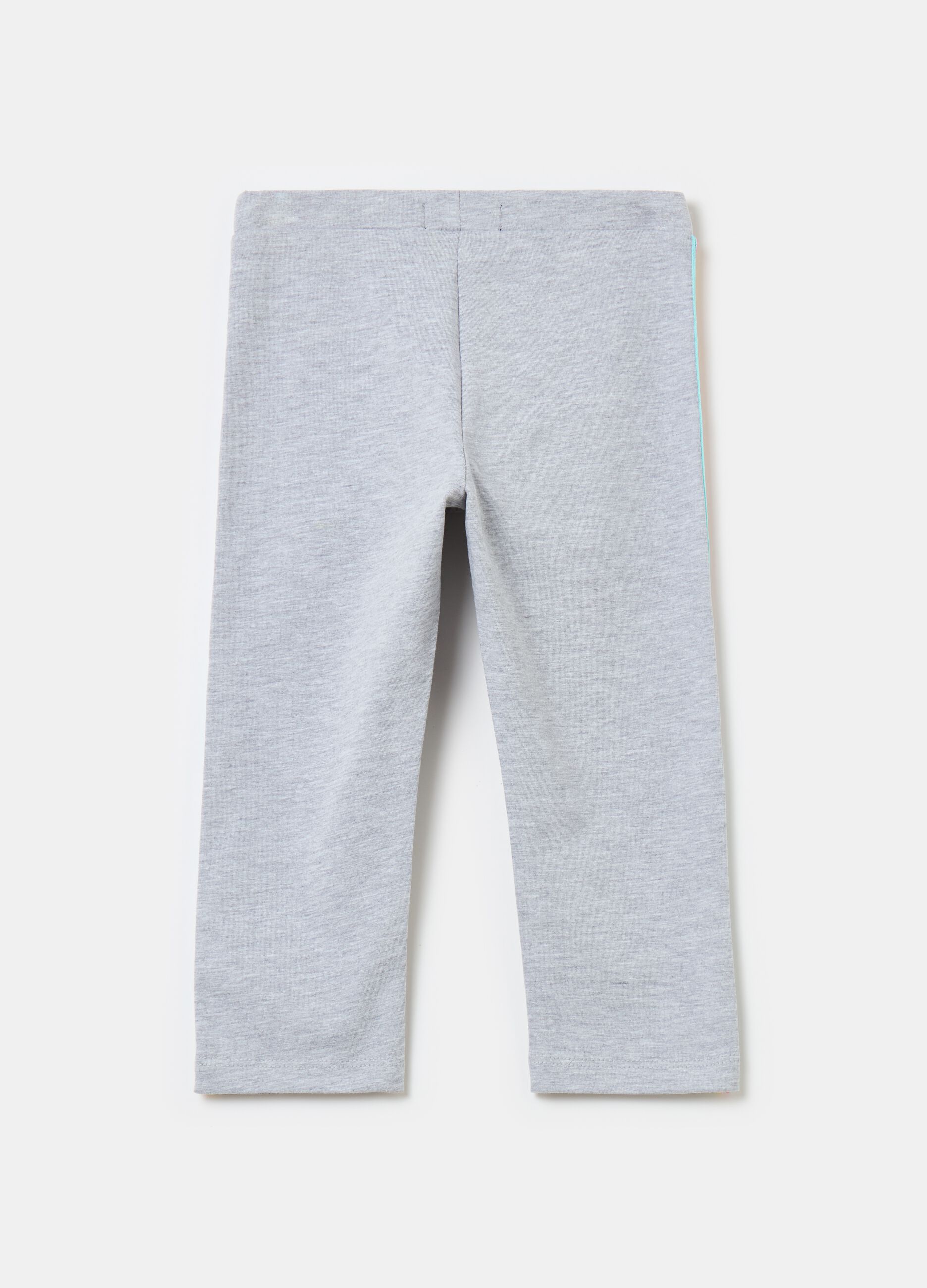 Leggings con bande laterali a righe