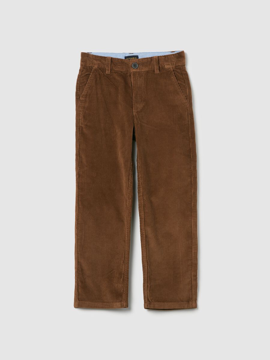 Corduroy chino trousers_0