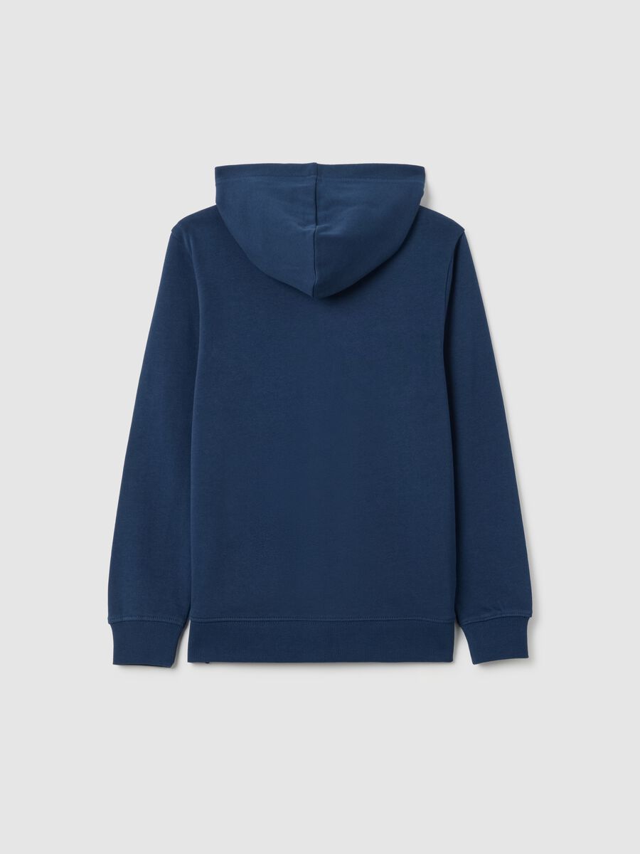 Boys' Blue Hoodie with Zip_1