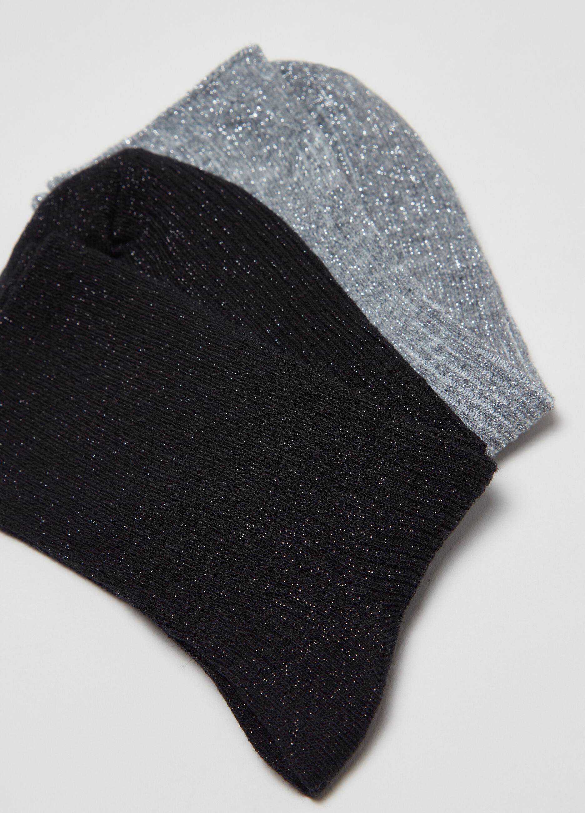 Bipack calze stretch con lurex