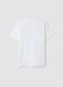 White pure cotton crew-neck T-shirt with Minecraft print_1