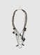Multicolour necklace with black tassels_0