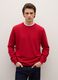 Red Crew Neck Pullover in Pure Lambswool Regular Fit_2