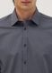 Camicia grigia slim fit con colletto classico easy iron_1