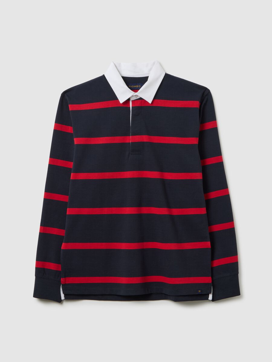 Polo in puro cotone multicolor regular fit_4