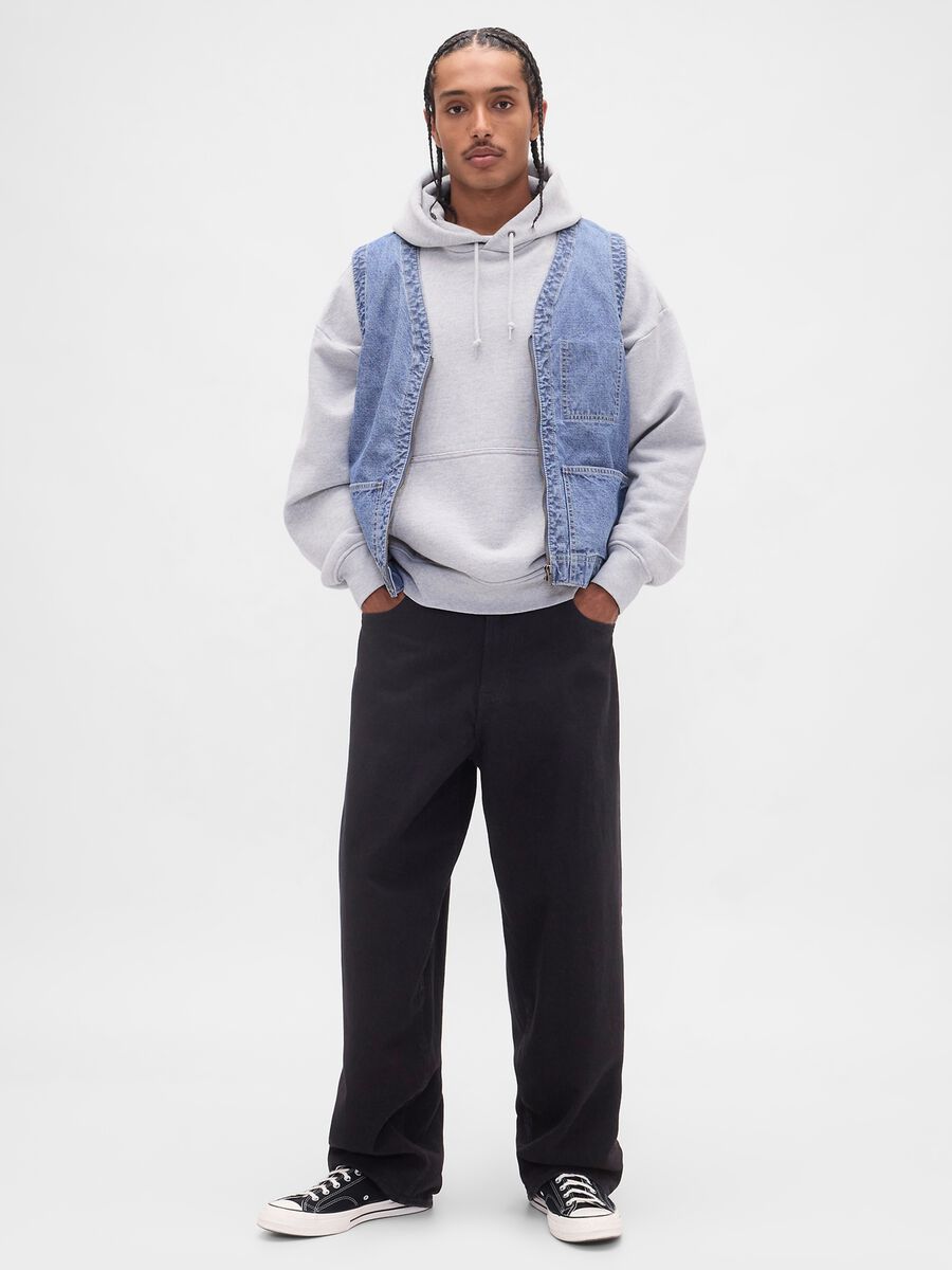 Gilet denim in cotone_1