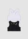 Bipack reggiseni sportivi multicolor in cotone organico elasticizzato_0