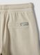 Beige pure cotton shorts for kids regular fit_3
