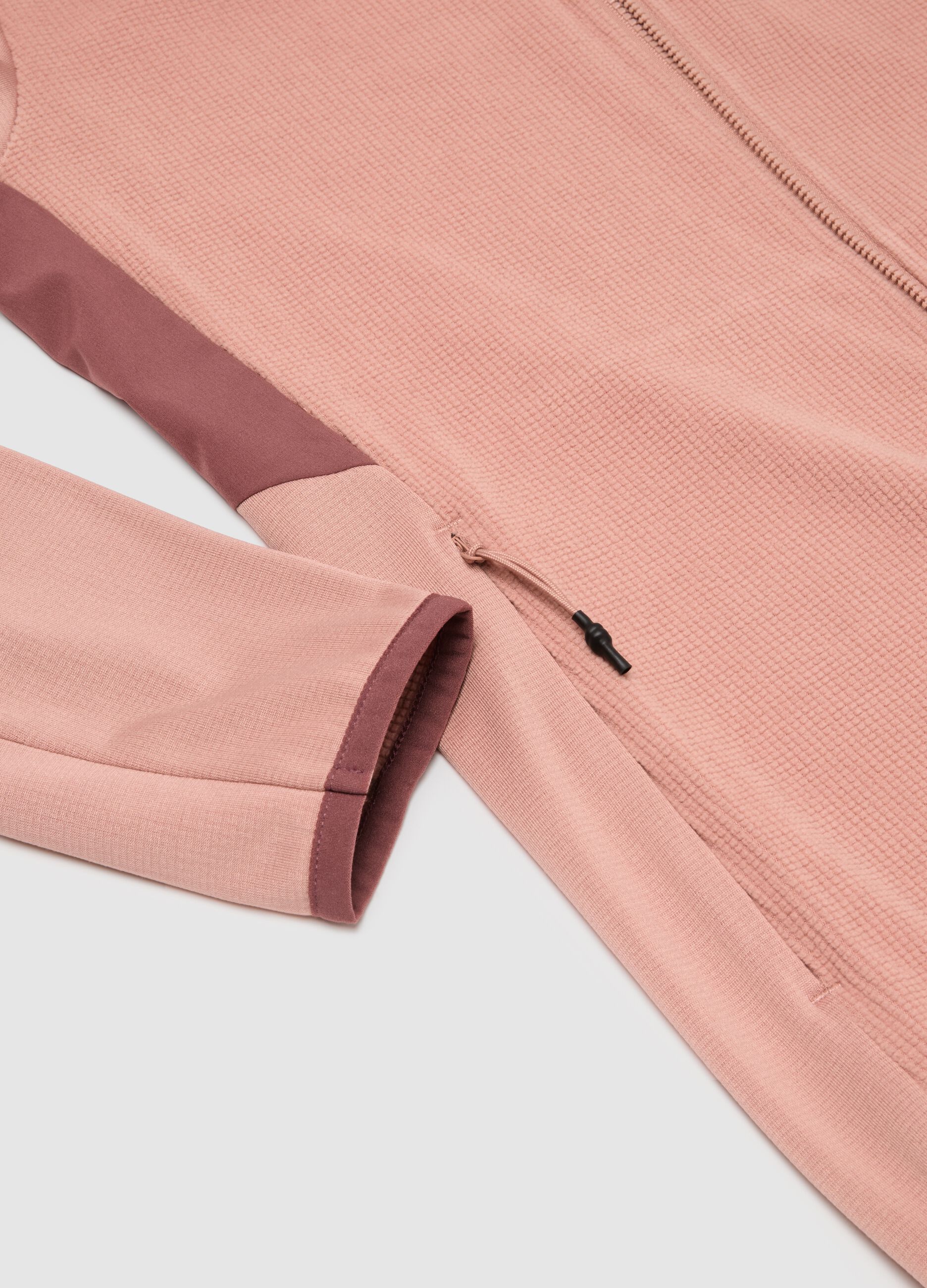 Full Zip Waffle Fleece Hoodie ALTAVIA WITH DEBORAH COMPAGNONI
