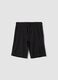 Boys&rsquo; black regular-fit shorts in 100% organic cotton_3