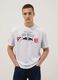 Short sleeve pure cotton white regular fit Red Bulls T-shirt_1