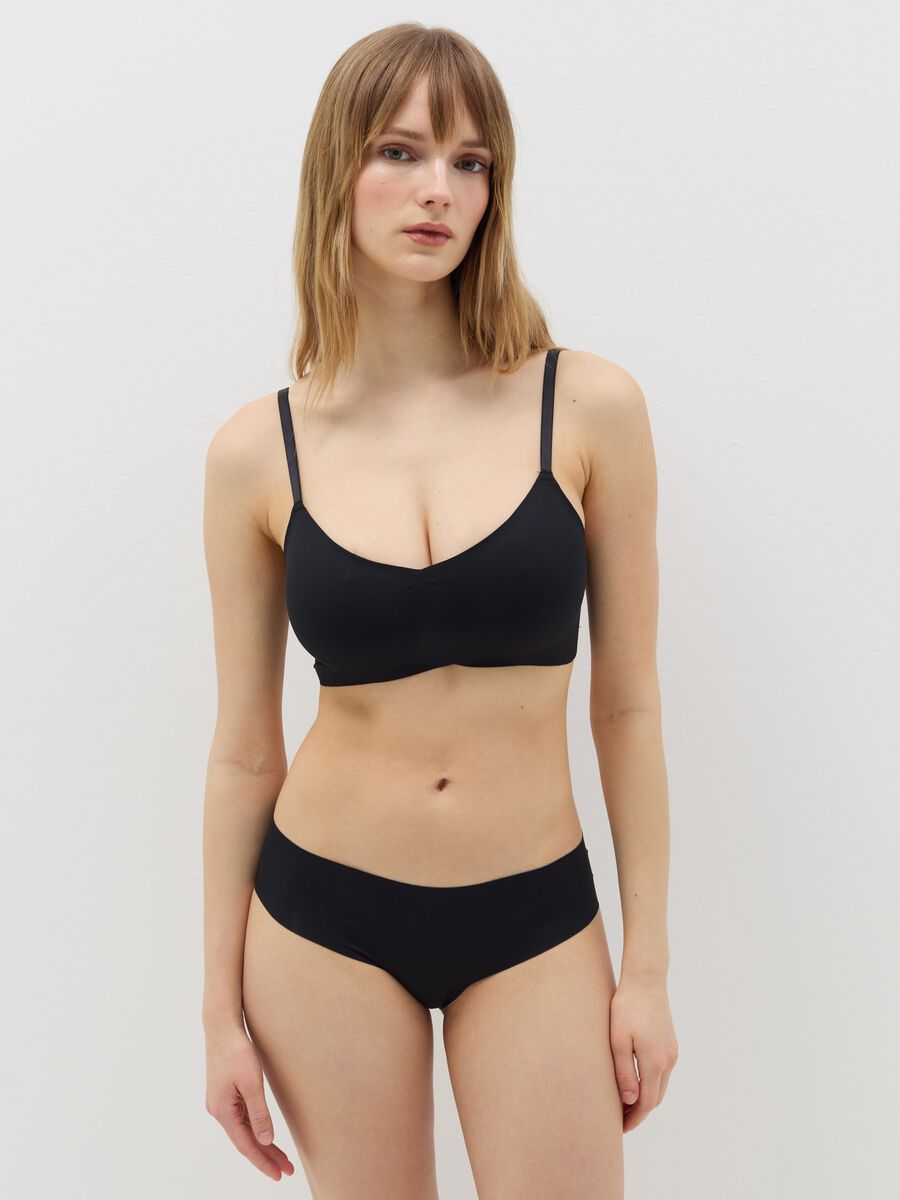Bralette in stretch microfibre_0