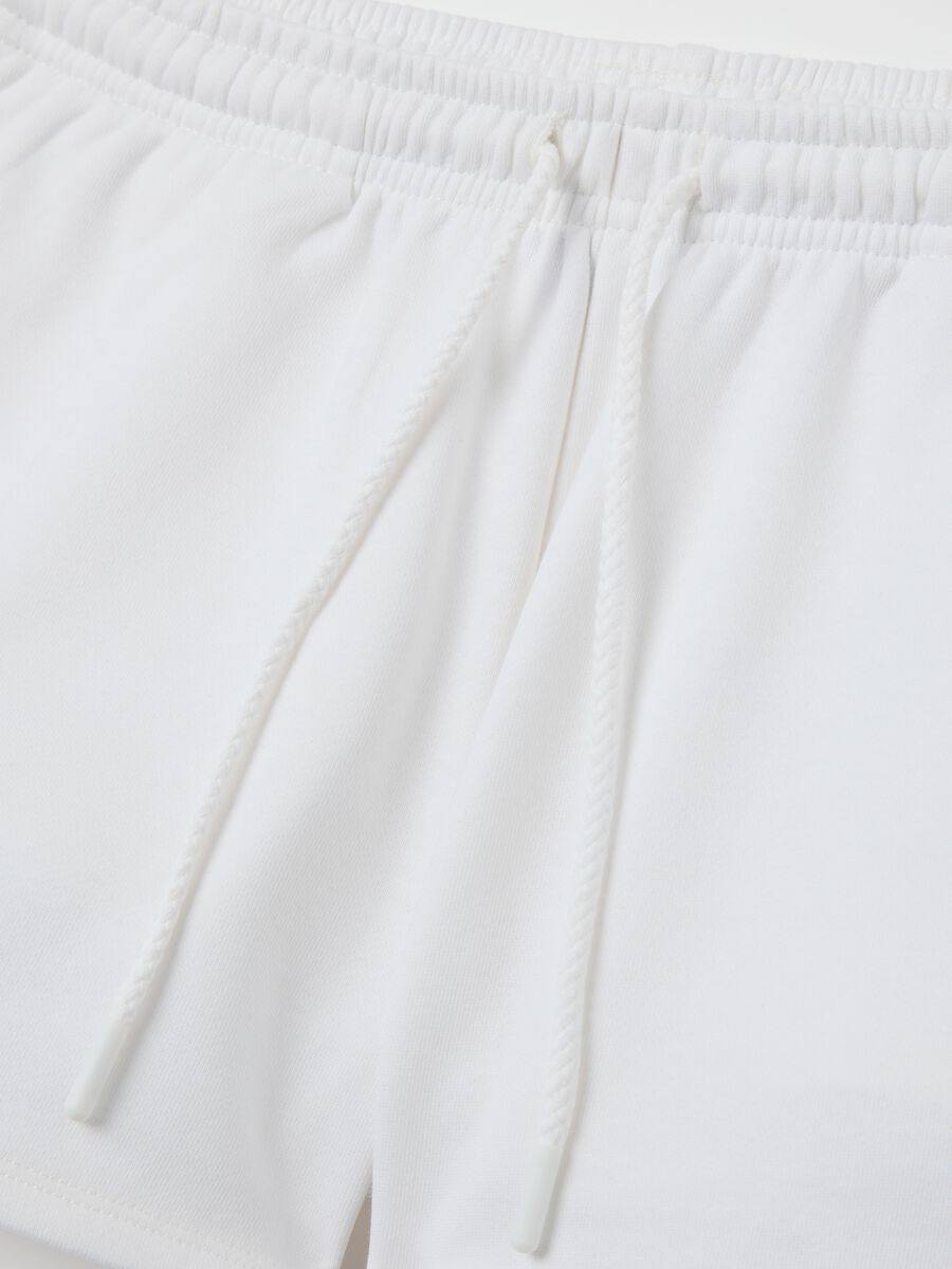 Shorts in French terry with drawstring_5