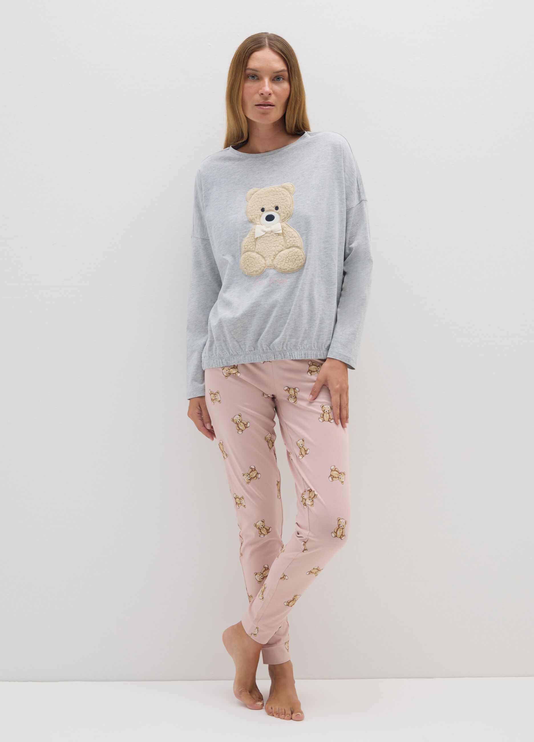 Multicolour cotton pyjamas regular fit with print