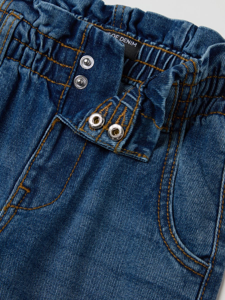 Wide-leg paper bag jeans_2