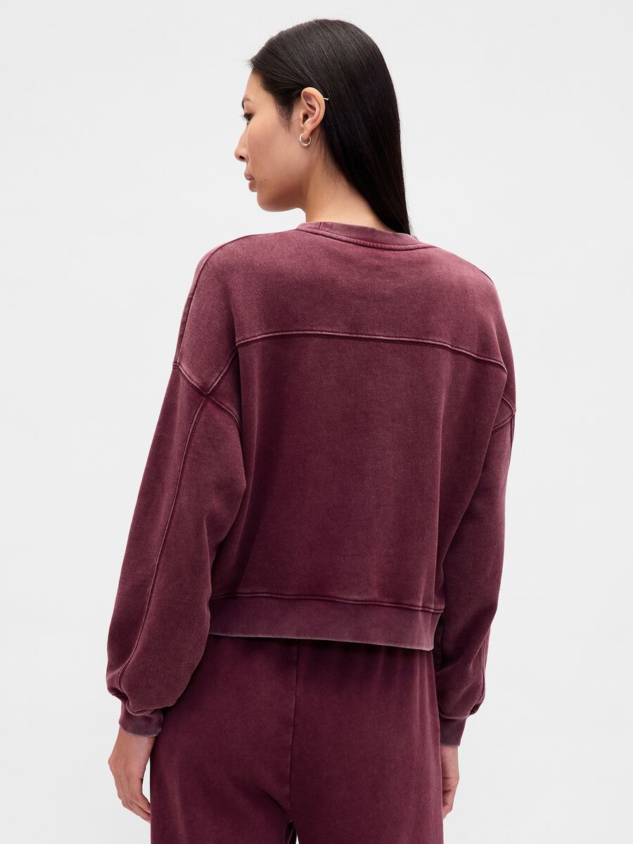 Purple Cotton Blend Sweatshirt_1