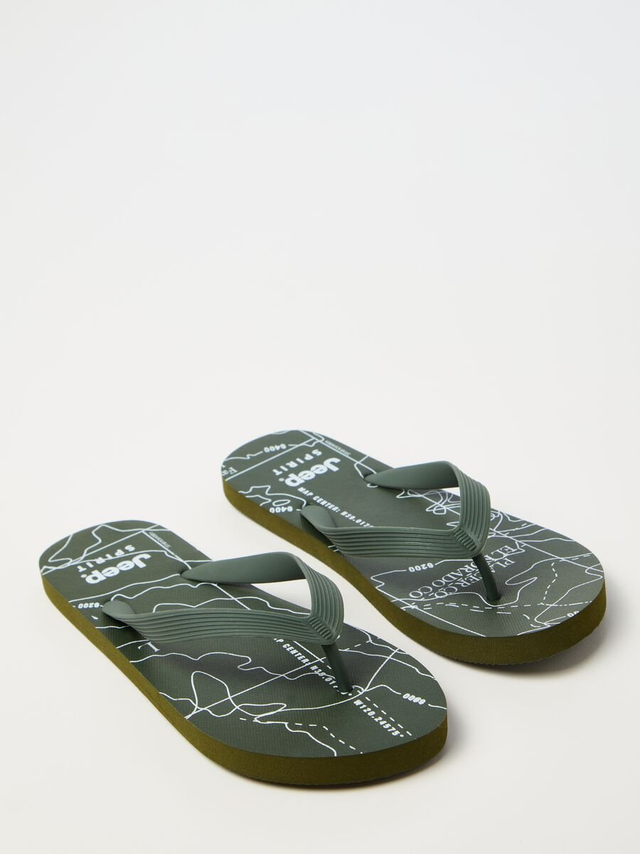 Thong sandals with Jeep Spirit print_2