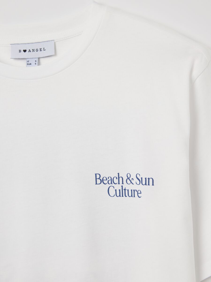 White cotton T-shirt with city print_5