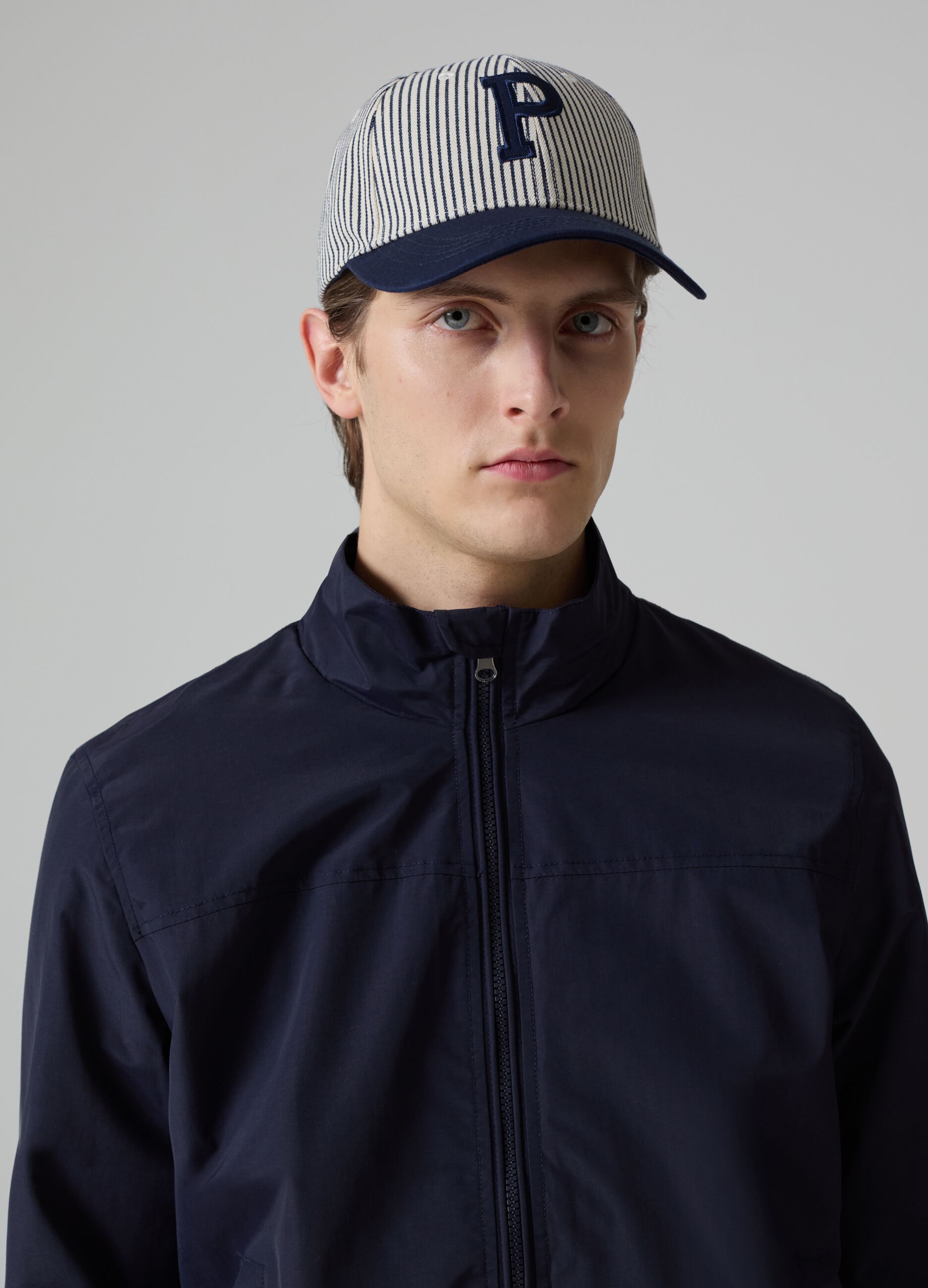 Bomber full-zip a collo alto